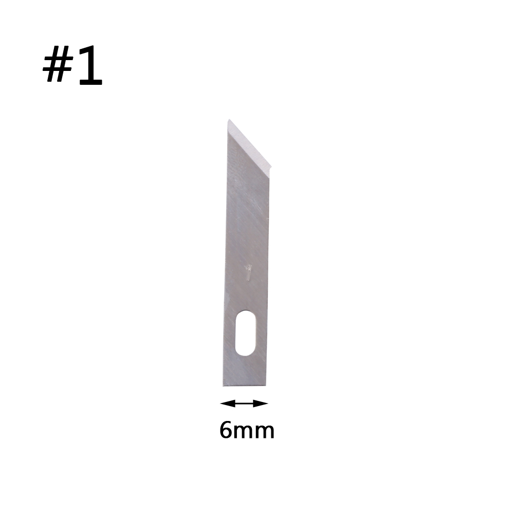10pcs/lot Stainless Steel Blade for Wood Carving Engraving Craft Sculpture Knife Scalpel Cutting Tools for PCB Repair