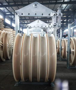 Factory 822 Series Large Diameter Nylon/Steel Sheave <strong>Stringing</strong> Pulley <strong>Blocks</strong> Timing <strong>Single</strong>/Three/Five/Seven-Wheel Pulley OEM - Product Image 4