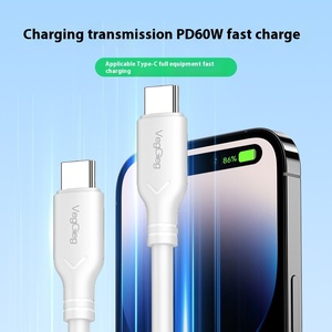 PD60W สายข้อมูลแบนชาร์จเร็วสำหรับ iOS สำหรับ iPhone และเครื่องสแกนเนอร์ใช้ได้กับโทรศัพท์มือถือ Apple และ Huawei - Product Image 2