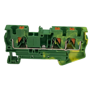 PT 2.5-TWIN 3 Conductor Multi Level Feed Through Installation Copper <strong>Push</strong> in Twin DIN Rail Feed Through <strong>Spring</strong> <strong>Terminal</strong> <strong>Block</strong> - Product Image 3