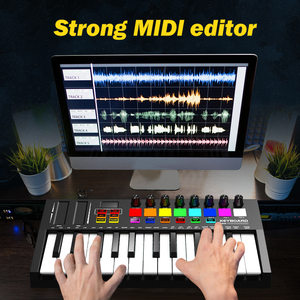 25 Key <strong>MIDI</strong> <strong>Keyboard</strong> <strong>Controller</strong> Studio With Drum Pads Ultra Portable Professional 25 Key USB <strong>MIDI</strong> Drum Pad <strong>Keyboard</strong> <strong>Controller</strong> - Product Image 6