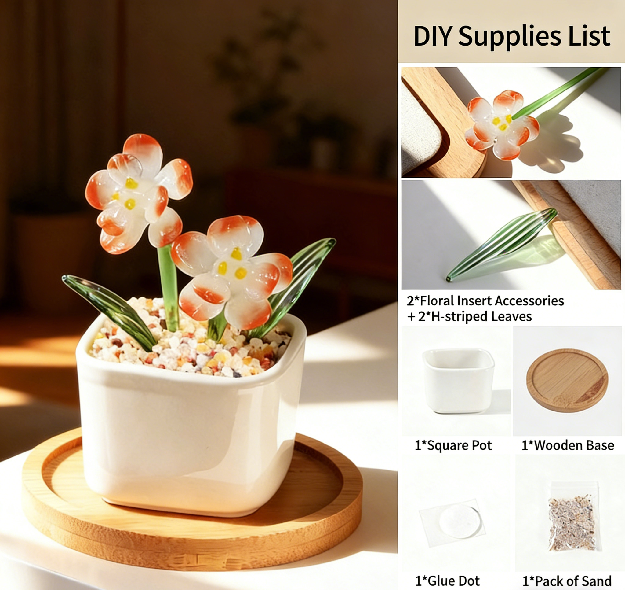 January carnation potted diy-flower