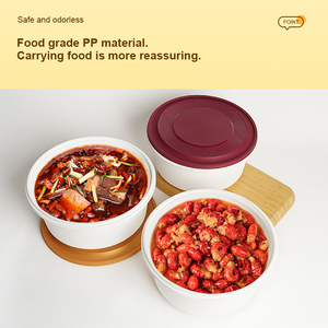 กล่องอาหารที่ปิดสนิทสำหรับใส่อาหารกล่องอาหารเข้าไมโครเวฟได้ทำจาก PP 124ออนซ์เกรดใช้แล้วทิ้ง - Product Image 3