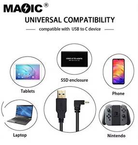 OEM High Quality Gold Plated 1m 2m <strong>USB</strong> 3.0 Type a Male to <strong>USB</strong> Type C 3.1 Charger Cable Data Sync Charge up Down 90 Degree Angle