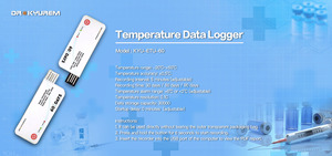 Registrador de datos de temperatura desechable inalámbrico con protección IP67 1 año de garantía-Registrador de sensor de temperatura - Product Image 2