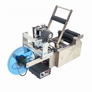 MT-50P Adesivo Bottiglia Etichettatrice Manuale Bottiglia di Etichettatura Macchina per la Plastica Vaso di Vetro Bottiglie Rotonde con stampante codice della data - Product Image 1