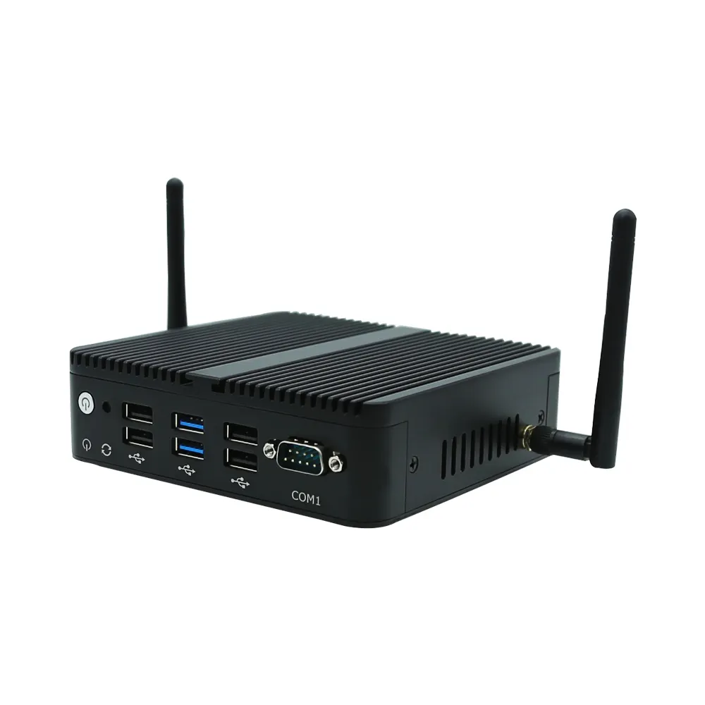 Eglobal Komputer Mini Portabel Tanpa Kipas Cele-ron J4125 2XCOM 4XLAN VGA & HD Kantor Mini Desktop Komputer Linux Mini PCs