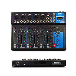 F7 Professional Dj <strong>Controller</strong>/audio Console Mixer <strong>4</strong> Channlel Audio Music Mixer Digital Audio Sound Card Mixer for Karaoke - Product Image 3