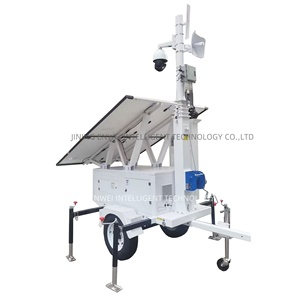 Remolque de cámara de seguridad portátil con generador de energía solar 24/7 Sistema de monitoreo de vigilancia - Product Image 6