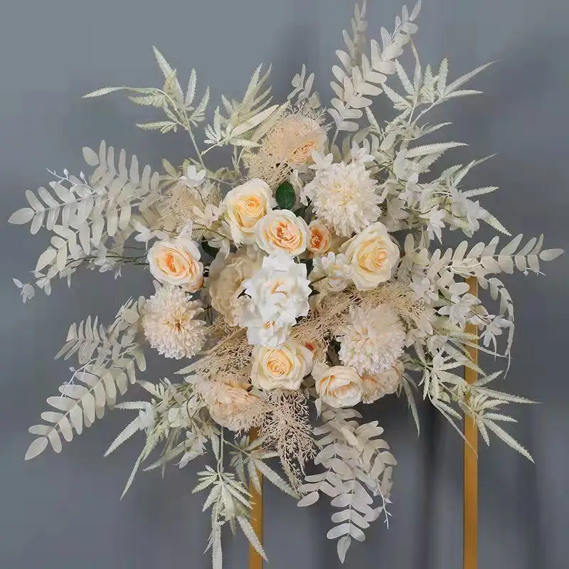 Atacado Decoração Do Casamento Suprimentos Artificial Centerpiece Flor Buquê Preservado Algodão Para Festa De Casamento Em Casa
