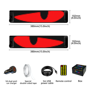 APP per telefono modificabile Display a LED dial Eye piastra per camion schermo flessibile con testo in movimento pubblicitario a LED - Product Image 1