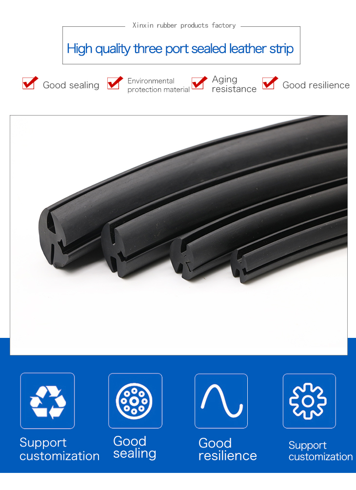 Custom Extruded Profile Aluminium Window Door Car Weather Glass Bottom Edge Epdm Rubber Seal Strip