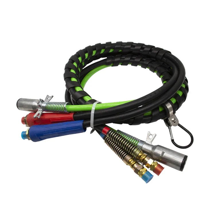 electric trailer cable suppliers,3 in 1 12 Ft tractor cables airline hose kit abs trailer cable