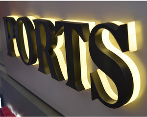 Großhandel Anpassung 3D Acryl Vorder-und Rückseite LED leuchtende Zeichen 3d Buchs taben Led Letter Marking - Product Image 4