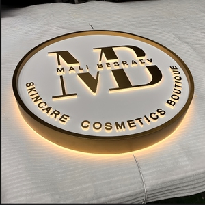 Letrero retroiluminado Led de Metal dorado personalizado Letrero Led 3D Letrero de aluminio Letra de metal 3D Letra de canal Led para tienda Oficina Logotipo de negocios - Product Image 2