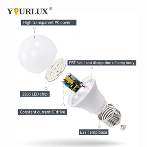 Customized <strong>Led</strong> Light Bulb Raw Material <strong>120v</strong> 220v 7w B22 E27 <strong>Led</strong> Bulbs for Home - Product Image 4