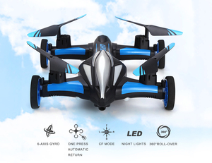 HOSHI JJRC H23 Drone 2.4G 4CH 6-Axis Gyro Air-Ground Car RC Drone <strong>RTF</strong> Quadcopter with 3D Flip One-key Return Headless Mode - Product Image 2