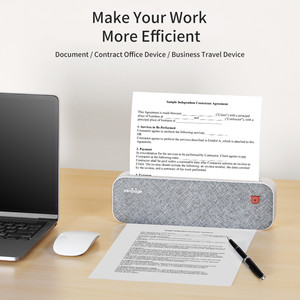 A4 taşınabilir Usb Bt4.0 kablosuz termal resim etiket cep telefonu yapışkanı mobil yazıcı için 2/3/4 inç termal baskı kağıdı - Product Image 3