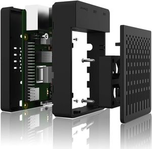 Лидер продаж, чехол для Raspberry Pi 4 с вентилятором ABS с охлаждающим вентилятором, простой съемный верхний чехол для Pi 4 модели B/ 4B - Product Image 2