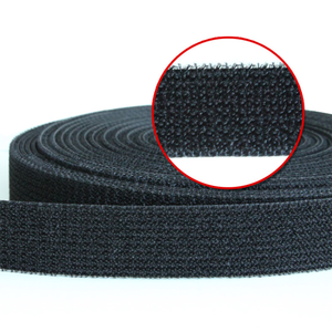 Black Nylon Eco-Friendly Elastic <strong>Hook</strong> and <strong>Loop</strong> Strap Heat Resistance Adhesive Tape with <strong>Hook</strong> and <strong>Loop</strong> <strong>on</strong> the <strong>Same</strong> <strong>Side</strong> - Product Image 3