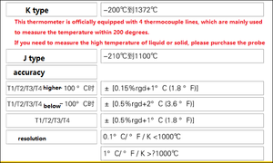 Termómetro con contacto portátil, registrador de datos de temperatura, sensor de termopar - Product Image 6