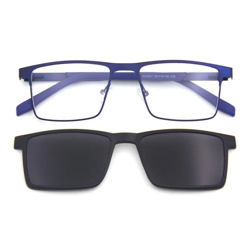 Montura de gafas Vintage, gafas de sol polarizadas con Clip abatible hacia arriba
