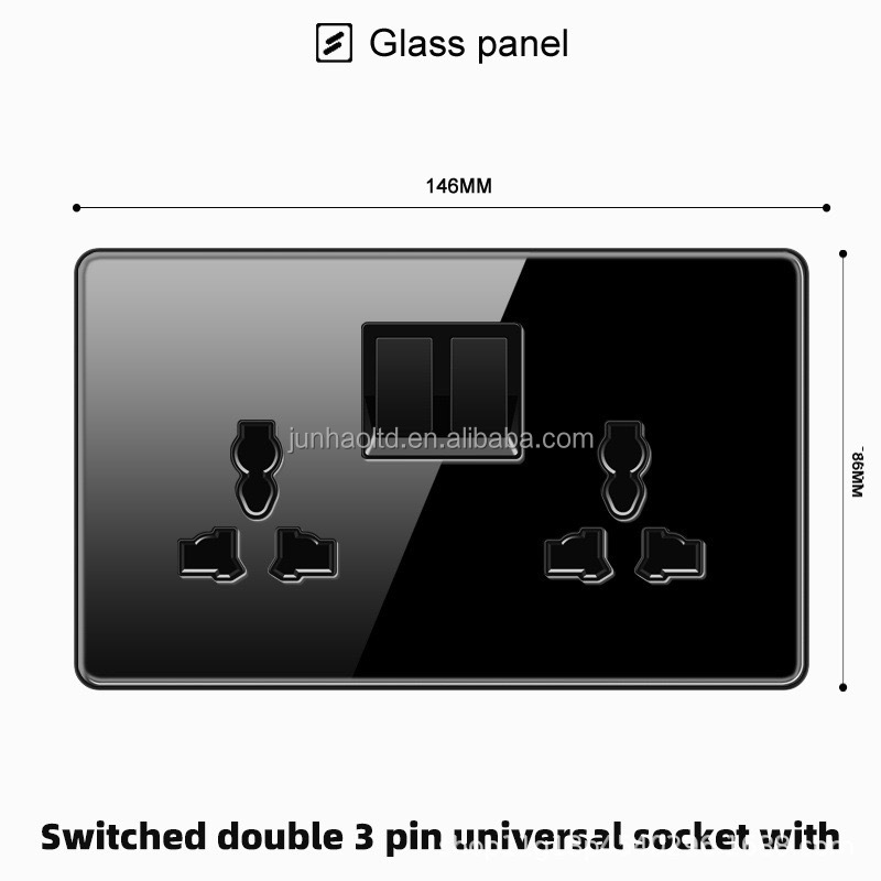 Presa universale doppia con 2 USB