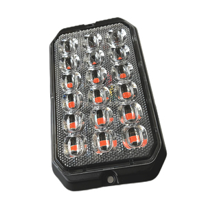 ECE R10 ECE R65 Class 2 <strong>LED</strong> Surface Mount Grille 18 <strong>LED</strong> Flashing Hazard Lighthead Strobe Light SA7025-18 - Product Image 2