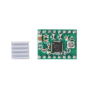 Isı emici taşıyıcı Reprap rampaları ile 3D yazıcı parçaları StepStick A4988 step Motor sürücüsü 1.4 yeşil tahta - Product Image 3
