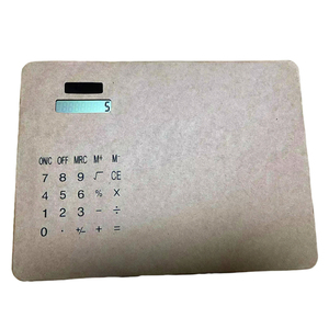 定制logo促销工艺纸太阳能计算器鼠标垫2合1套笔记本办公学生大学用 - Product Image 4