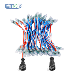 E-top DC12V impermeabile modulo intelligente RGB WS2811 linea colorata esterna LED Pixel stringa di luce 12mm - Product Image 6
