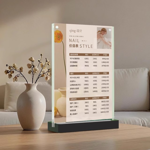 Tùy chỉnh máy tính để bàn <span class=keywords><strong>Acrylic</strong></span> hiển thị đứng <span class=keywords><strong>Acrylic</strong></span> bảng quảng cáo hiển thị <span class=keywords><strong>menu</strong></span> bảng Áp phích - Product Image 1