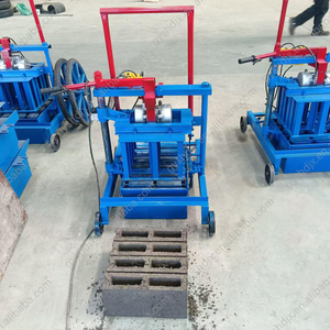 Küçük hareket fiyatı için inşaat için Hollow blok yapma makinesi yarı otomatik QMR2-45 mobil katı kil tuğla makineleri - Product Image 5