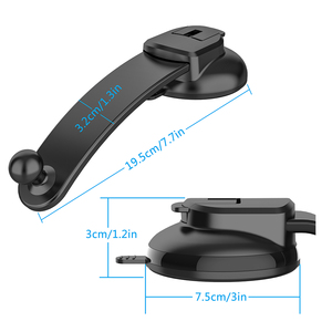 Adjustable Car Phone Mount 360&deg; Rotation for Car Dashboard/Windscreen - One Button Release Car Phone <strong>Cradle</strong> - Product Image 6