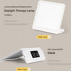 โคมไฟบำบัด GQ-L3เศร้าพร้อมหน้าจอ LED พับได้2โหมดสีพร้อมฟังก์ชันนาฬิกา - Product Image 3