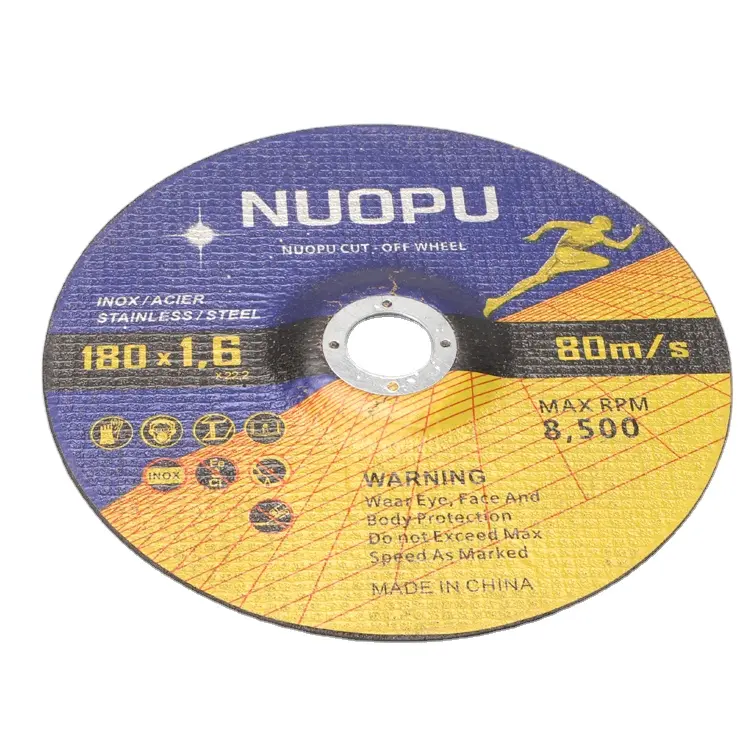 Marble Cutting Wheel and Grinding Disc for Metal Abrasive Disc EN12413 Avaliable Black/red CN;ZHE NUOPU 100*6*16-230*6*16 T27