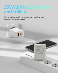 Adaptador de corriente para teléfono móvil, cargador de viaje de carga rápida tipo c, AC 110V 220v 230V 50 / 60hz DC 25W 30W usb-c - Product Image 5