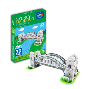 批发教育儿童迷你著名建筑模型拼图纸<span class=keywords><strong>3d</strong></span>拼图玩具