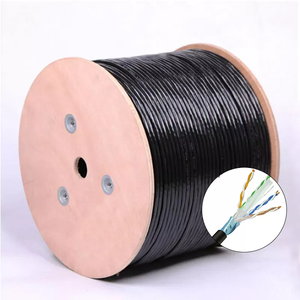 Cable de red exterior Cat6 de alta calidad 23AWG UTP LAN Cable en caja de 1000 pies para redes - Product Image 6