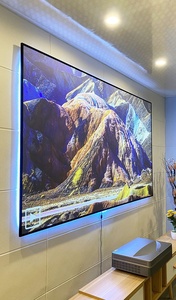 Yinzam 150 Inch ALR PET Crystal <strong>Fixed</strong> <strong>Frame</strong> <strong>Screen</strong>,XY <strong>Screen</strong> Ambient Light Rejecting <strong>Projection</strong> for Xiaomi/VAVA/Sony/Benq/JmGO - Product Image 6