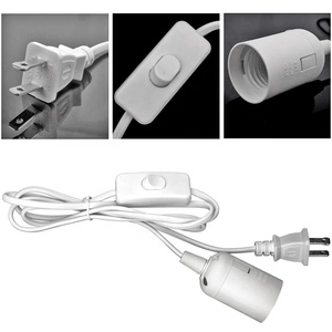1.2 metre işıklı uzatma duy Plug-In 112 V 120V himalaya Dimmer kontrol anahtarı kablosu yedek güç kablosu - Product Image 3