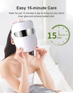 Korean Beauty Red Light Therapy Photon Mask Wireless Led <strong>Infrared</strong> Facial Mask for Home Use Face 7 Colors USB LOGO ABS +LED Light - Product Image 3