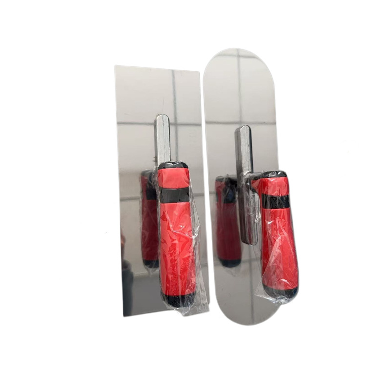 Ensemble de 2 pièces en acier inoxydable, tête ronde à bord carré, 35*10cm, PP+TPR