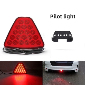 Evrensel Led fren Stop lambası üçgen 14/15/20 LED arka kuyruk işık ters güvenlik Strobe LampLED fren - Product Image 4