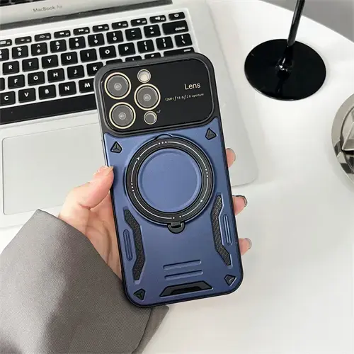 Halter Armor Case für iPhone 14 Pro Max Fall feste stoß dämpfende Kamera linse Schutzhülle für magnetische Ladegeräte