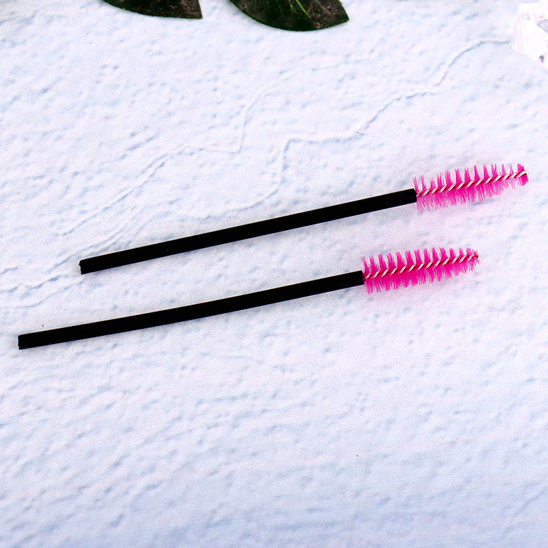 Solid rod-black shaft-magenta head