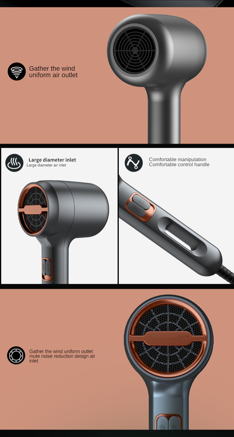 Professional salon hot hair tools hair blow dryer custom strong wind 800W 1300W hair dryer