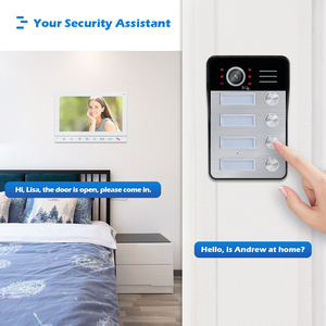 Akıllı kapı zili kamerası WiFi Video kapı zili giriş sistemi ile IR kesim iki yönlü interkom - Product Image 3