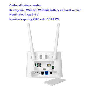 300Mbps Mobile Hotspot CPE WPS SMS Battery LAN <strong>Ethernet</strong> RJ45 RJ11 Voice Dual Firmware Portable Wifi Wireless <strong>4g</strong> Sim Lte Router - Product Image 5