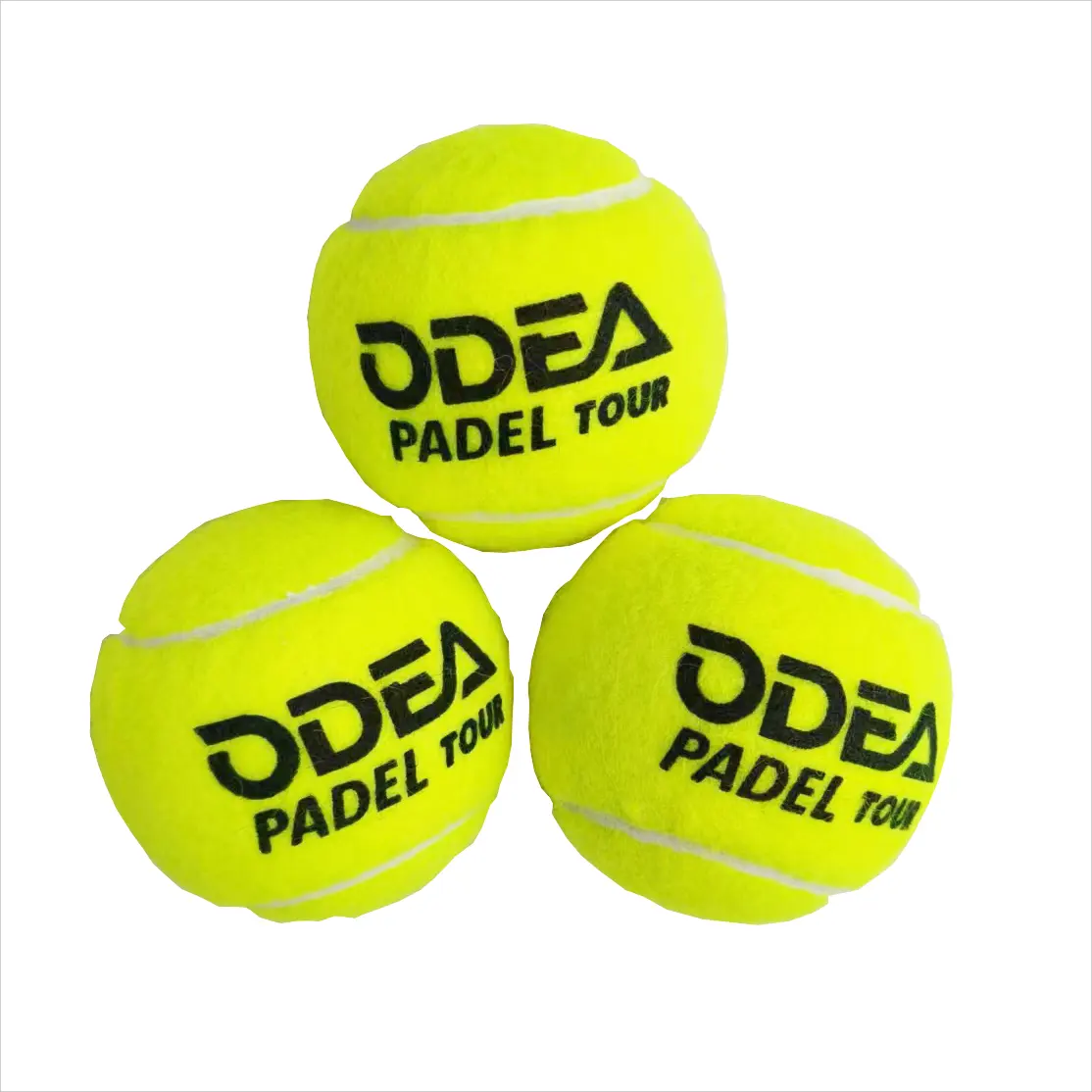 Pelotas de tenis de alta calidad ODEAR SPORT, OEM personalizado aprobado por FIP para juego de raqueta de pádel y pelota de pádel